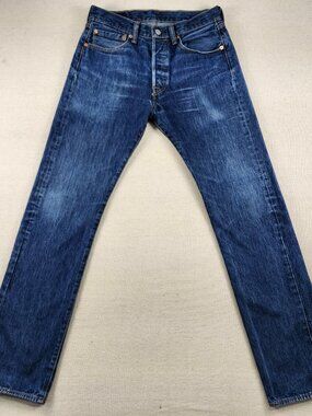 Levi’s 501 Button Fly Men’s Jeans 31x34 Medium Wash Straight Leg